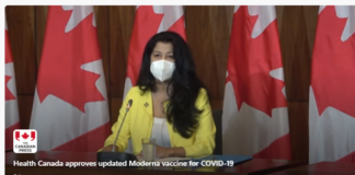 加拿大卫生部批准了更新后的Moderna COVID-19疫苗