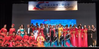 夕阳映晚霞,滿台都是情