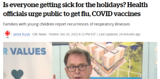 加拿大卫生官员敦促公众接种流感和COVID疫苗
